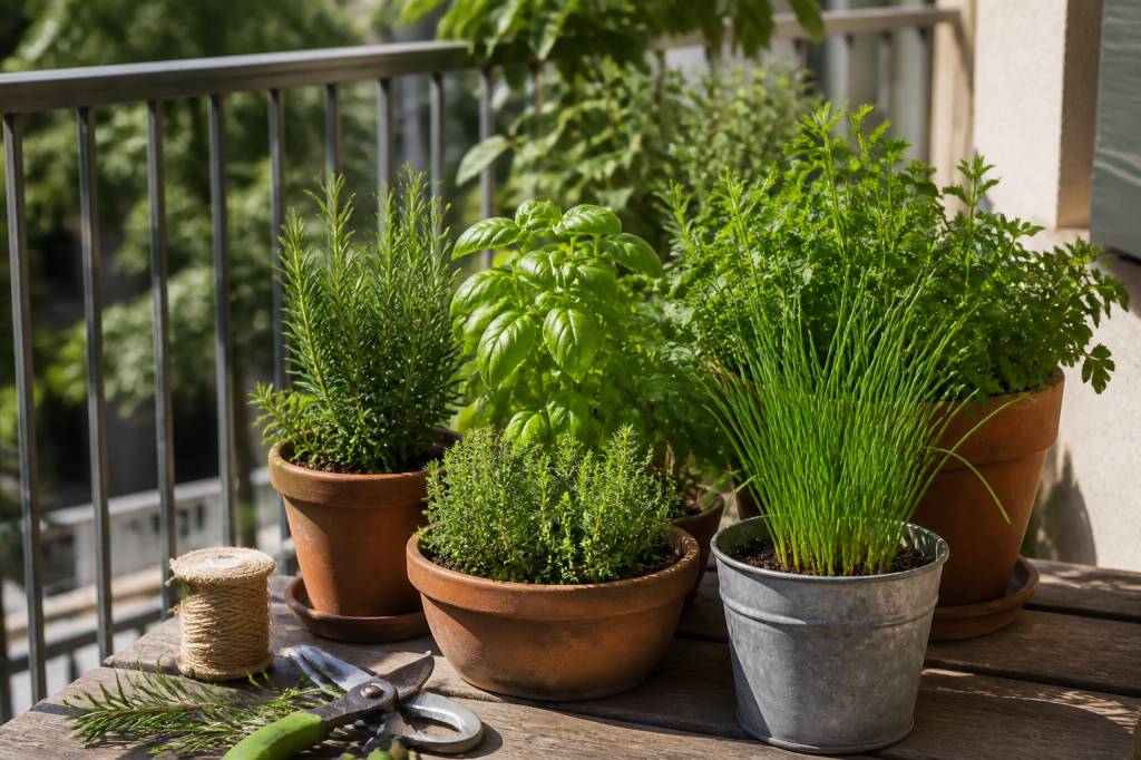 Comment aménager un potager d’herbes aromatiques sur un balcon : idées pratiques, entretien et recettes à la clé